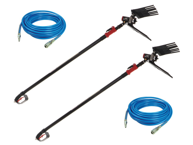 Kolbenkompressor Lisam LM 500/10 - KIT HOBBY 2 Bediener  + 2 pneumatische Olivenr&uuml;ttler MG Magnesium + 2 Teleskopverl&auml;ngerungen AT02