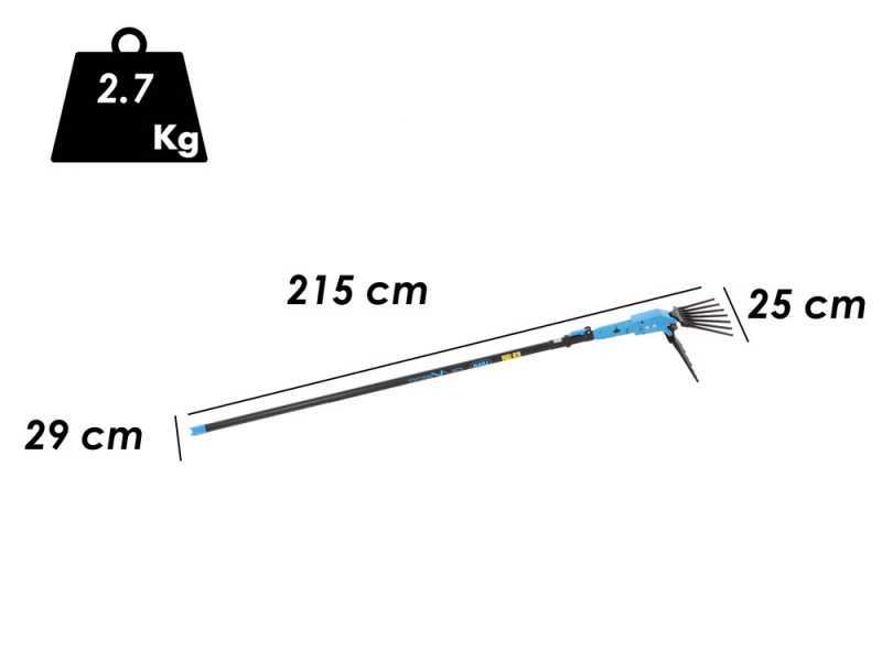 Elektrischer Akku-Olivenr&uuml;ttler Lisam Oliveco - Nylonzinken - Teleskopschaft