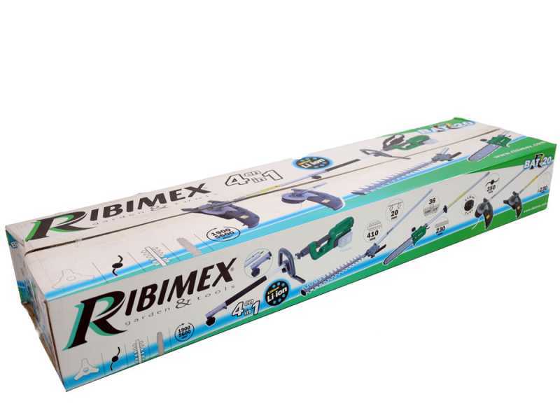 Ribimex PRBAT20-4EN1SB - Multifunktions-Motorsense - 40V - AKKU UND LADEGER&Auml;T NICHT ENTHALTEN