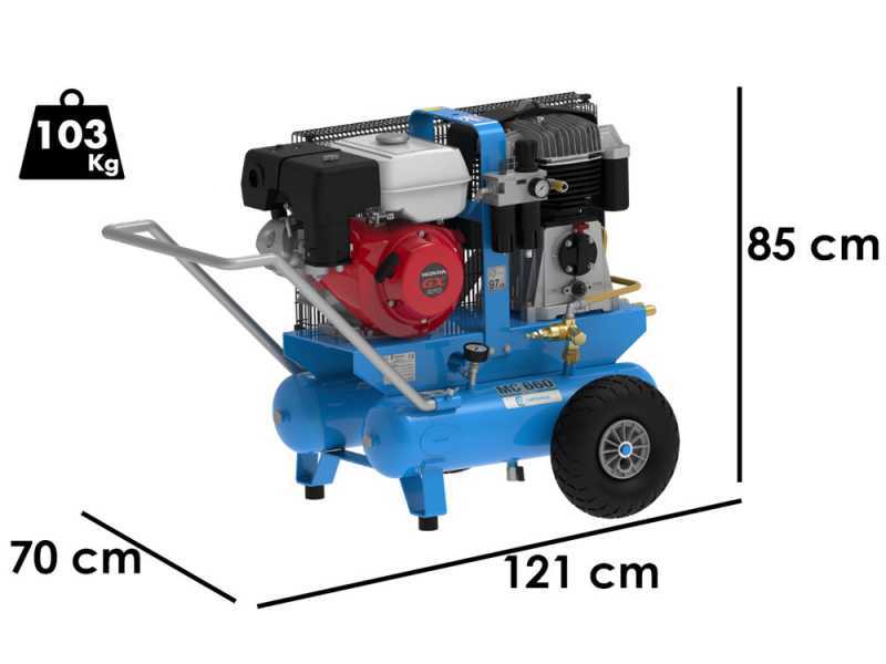 Campagnola MC 660 - Motorkompressor - Benzinmotor Honda GX270