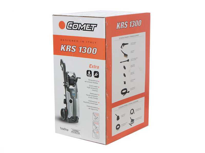 Elektrischer Kaltwasser Hochdruckreiniger Comet KRS 1300 Extra - mit Schlauchtrommerl - 150 bar