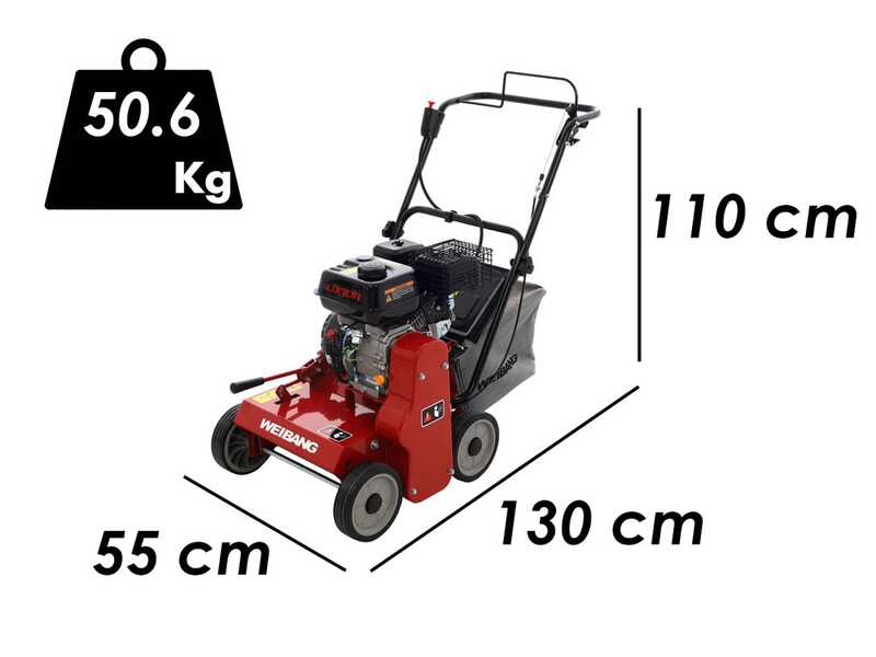 Weibang WB384RC - Profi Vertikutierer mit Pendelmessern - Loncin Motor G200F
