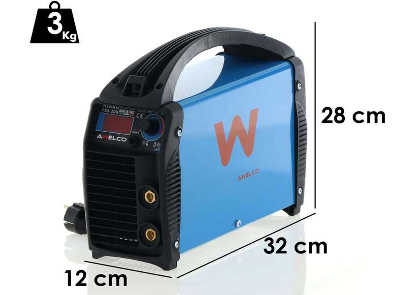 Inverter-Schwei&szlig;ger&auml;t Elektrode Inverter MMA-TIG Awelco MIKROTIG 200 - 200A - 230V - Zyklus 35%@150A &ndash; Kit
