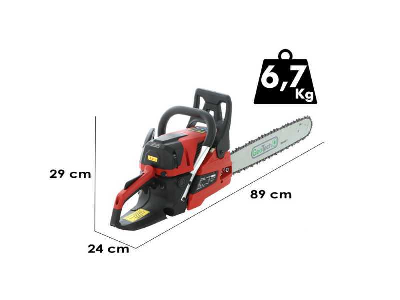 Kettens&auml;ge GeoTech GMS 58-50 mit Zweitaktmotor - 50 cm Schwert - 58 cm&sup3; Zweitaktmotor