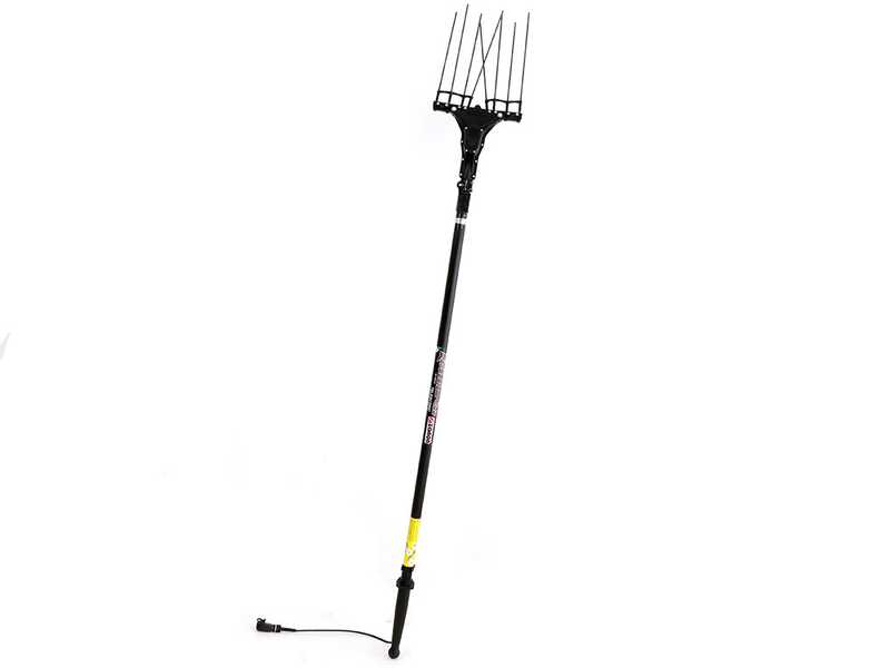 Zanon Karbonium EVO AL 200/K - Elektrischer Olivenr&uuml;ttler 170/250 cm Autobatterie-Kabel im Lieferumfang - Teleskopschaft aus Aluminium
