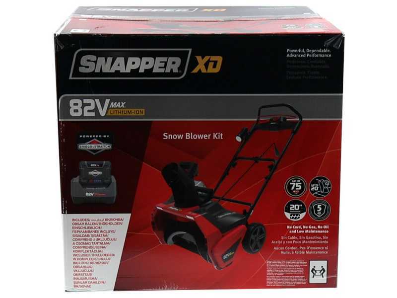 SNAPPER ESXD20S82K - Akku-Schneefr&auml;se - 82V - 4Ah