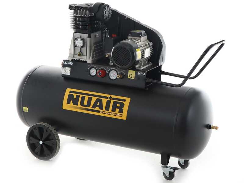Nuair B3800B/4CT/200 Tech-Pro &ndash; Elektrischer Riemenkompressor 400V &ndash; 4-PS-Motor &ndash; 200 l