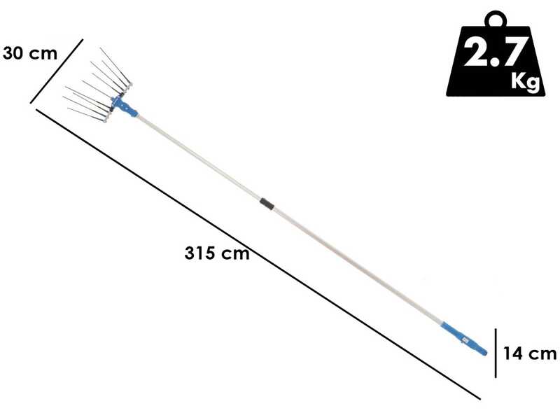 Elektrischer Olivenr&uuml;ttler Paterlini OLIVELOX BA 3 - 12V - 2 bis 3 Meter