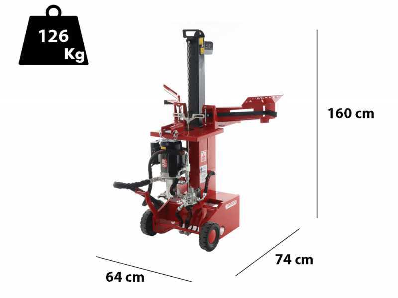 Ceccato BULL SPLET10 KOMBI - Senkrechter Hybrid-Holzspalter - Elektrisch/ f&uuml;r Traktor