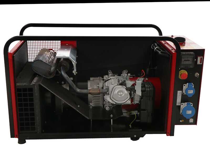 TecnoGen H8000SS/A - Benzin-Stromgenerator 5.8 kW leise - Dauerleistung 5,2 kW - 230V + ATS
