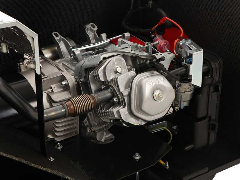 TecnoGen H8000SS/A - Benzin-Stromgenerator 5.8 kW leise - Dauerleistung 5,2 kW einphasig + ATS