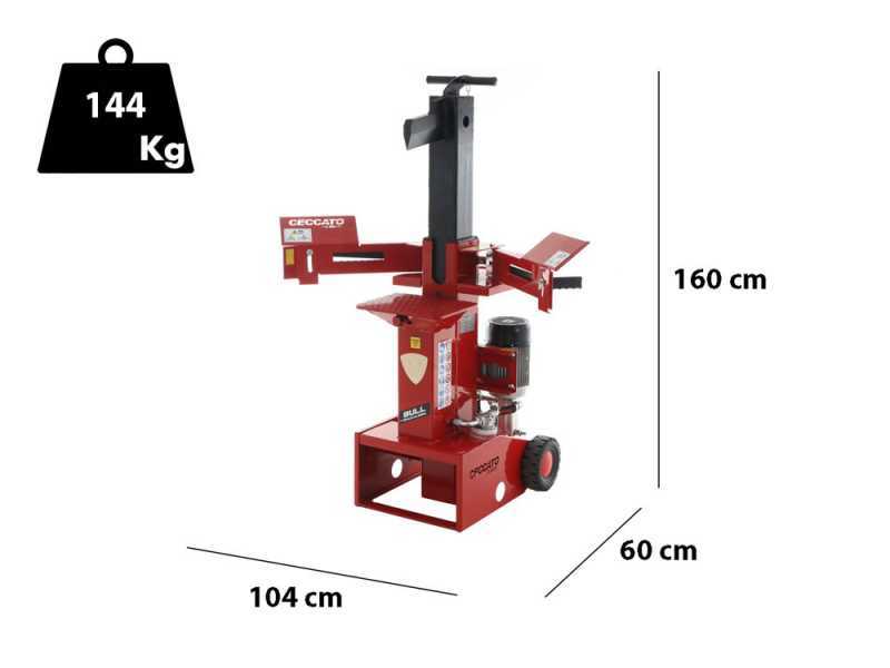 CECCATO SPLE12T - Elektrischer vertikaler Holzspalter - 12 Tonnen - Kolbenhub 540 mm