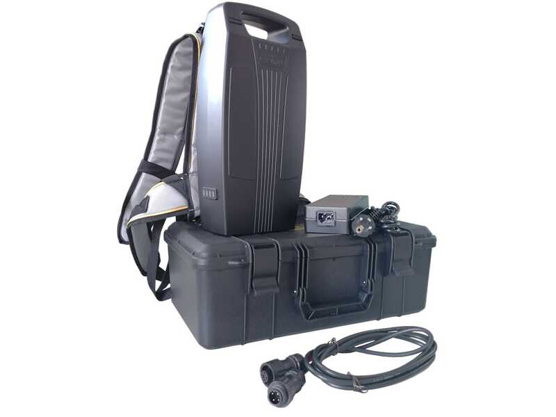 Batteriebetriebener Olivenr&uuml;ttler Volpi Olytech Mondial 845XL 240/360 - Rucksack-Akku enthalten