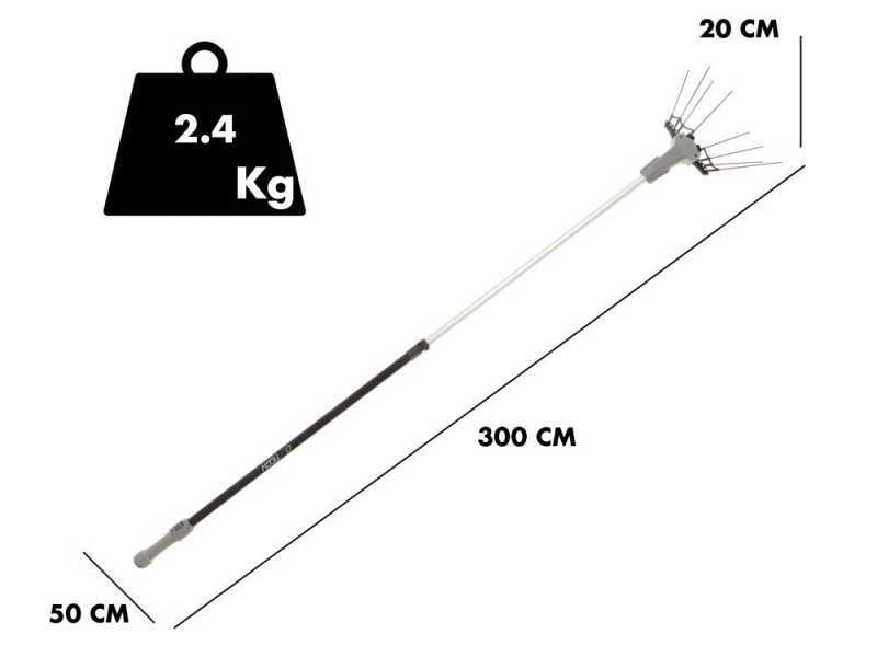 Batteriebetriebener Olivenr&uuml;ttler Volpi Olytech Mondial 845L 210/300 - Rucksack-Akku enthalten