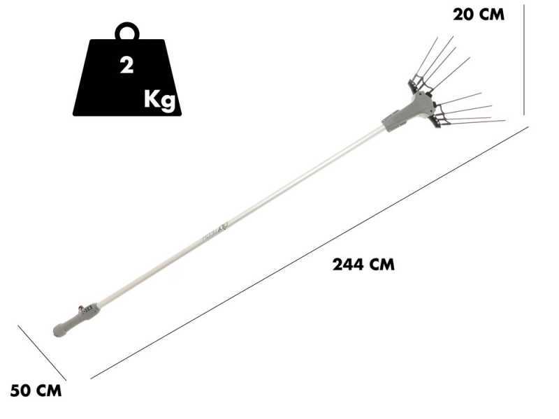 Batteriebetriebener Olivenr&uuml;ttler Volpi Olytech Mondial 845SP 244 - Rucksack-Akku enthalten