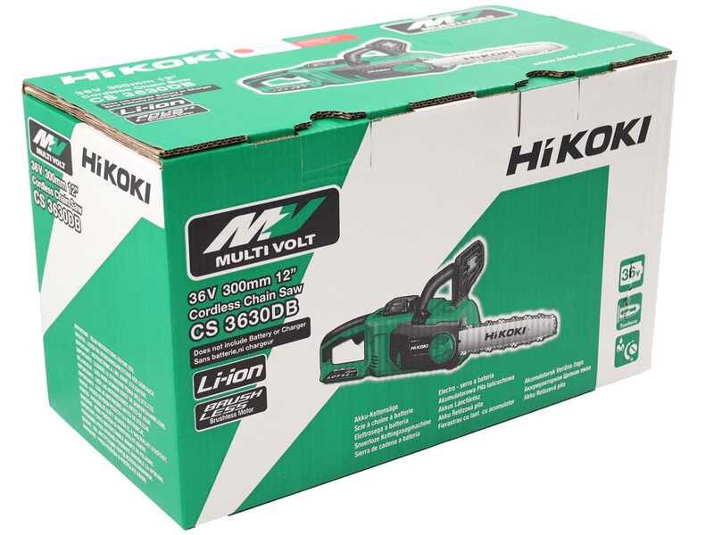 HIKOKI CS3630DB - Akku-Kettens&auml;ge 36V - 2.5Ah - Schwert 30 cm