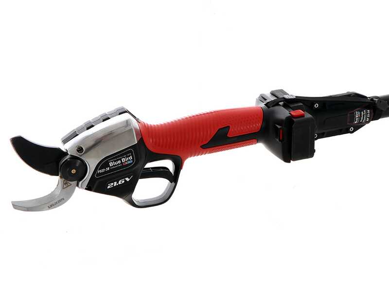 Elektrische Akku-Baumschere auf Verl&auml;ngerungsschaft BlueBird PS 22-38 - 21.6V - 2.5 Ah - Schnittdurchmesser max. 38 mm