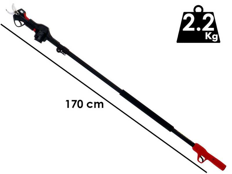 Elektrische Akku-Baumschere mit Teleskopschaft BlueBird PS 22-32 - 14.4V - 2.5 Ah
