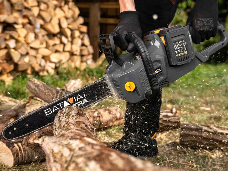 Batavia - Elektrische Akku-Kettens&auml;ge 2x 18V 2Ah - Schwert 38 cm