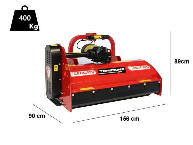 Mulcher Ceccato TRINCIONE 400 4T1400F f&uuml;r Traktor - schwere Reihe - Breite 140 cm