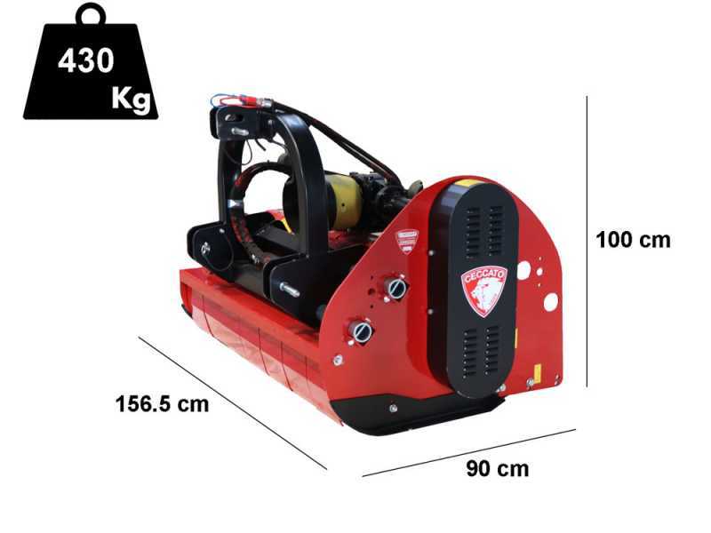 Ceccato TRINCIONE 400 4T1400ID - Mulcher f&uuml;r Traktor - schwere Reihe