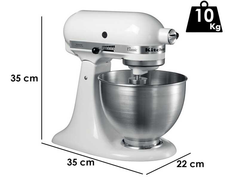 KitchenAid Classic 5K45SS-EWH Wei&szlig; &ndash; R&uuml;hrmaschine