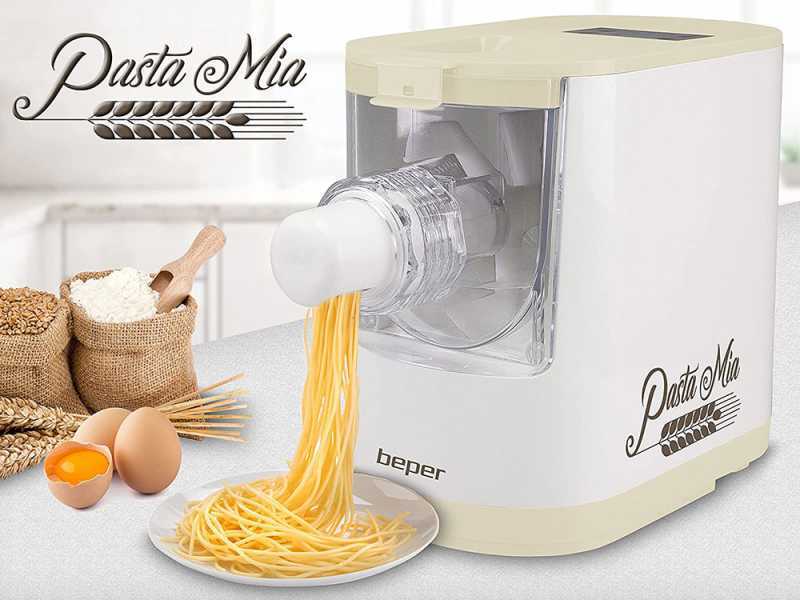 Elektrische Nudelmaschine 2 in 1 Beper Pasta Mia - zum Kneten und Pressen