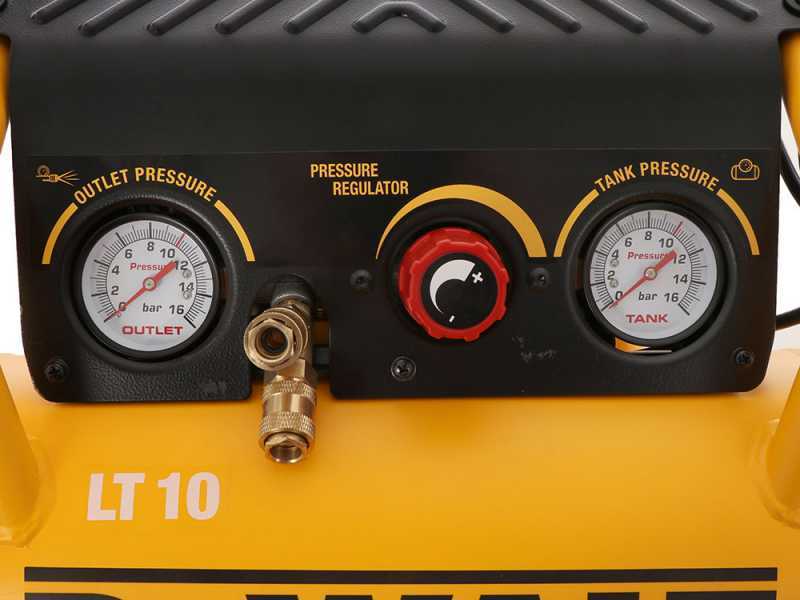 DeWalt DPC10RC-QS - Kompressor &ouml;lfrei 10-Liter Tank
