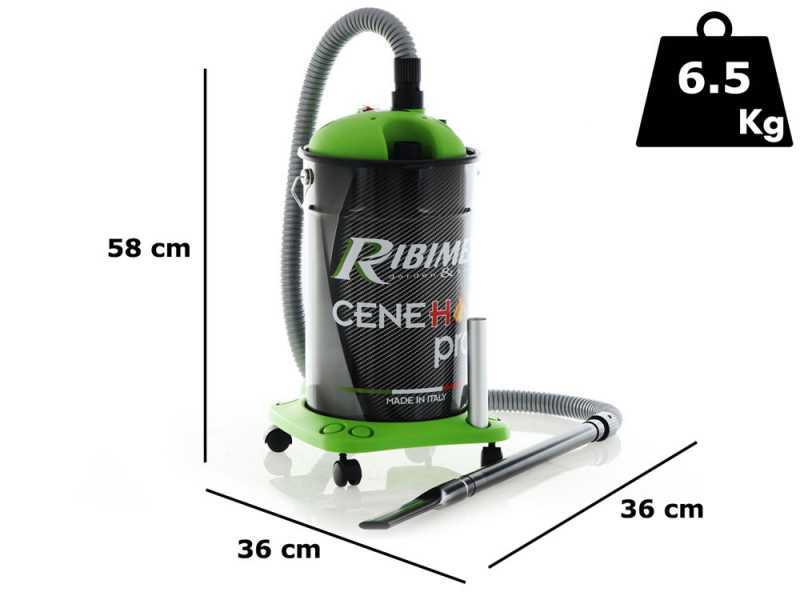 Ribimex Cenehot PRO Aschesauger - 1200W - 25l