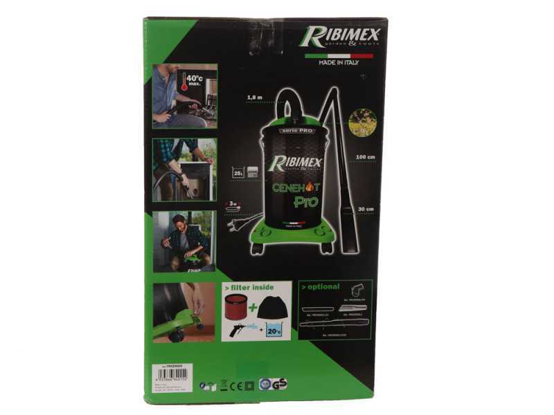 Ribimex Cenehot PRO Aschesauger - 1200W - 25l