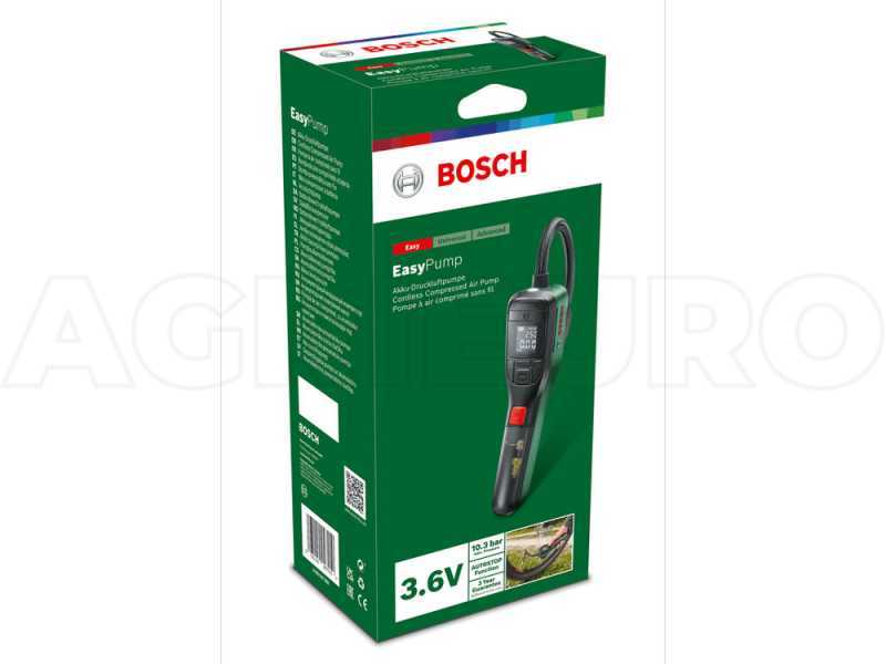Bosch Easy Pump - Tragbarer Akku-Kompressor - 3.6 V - 3 Ah