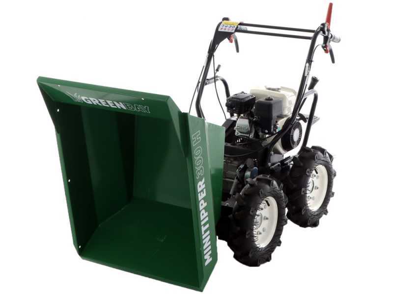 Benzin-Motorschubkarre 4x4   GreenBay MiniTipper 300 H - Hondamotor GP160