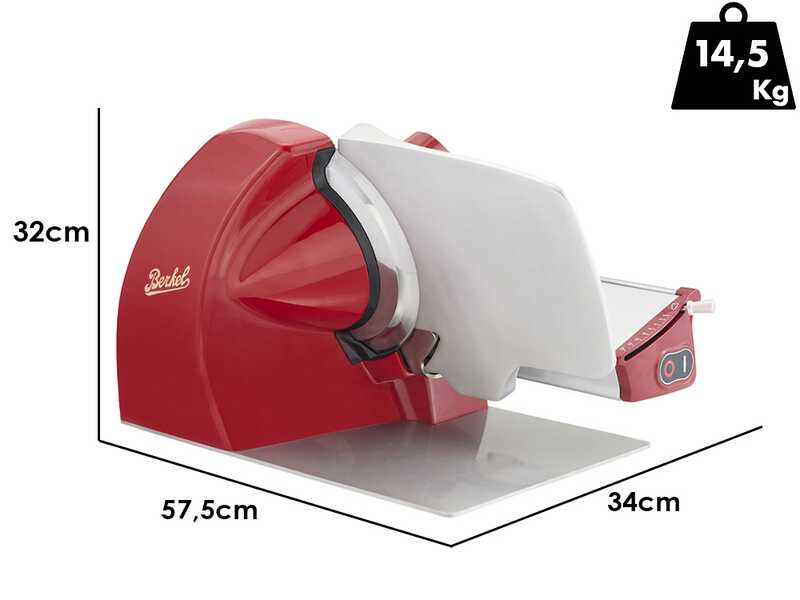 BERKEL Home Line Plus 250 ROT - Aufschnittmaschine mit 250 mm Klinge