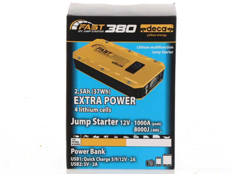 Autostarthilfe und Powerbank Deca Fast 380
