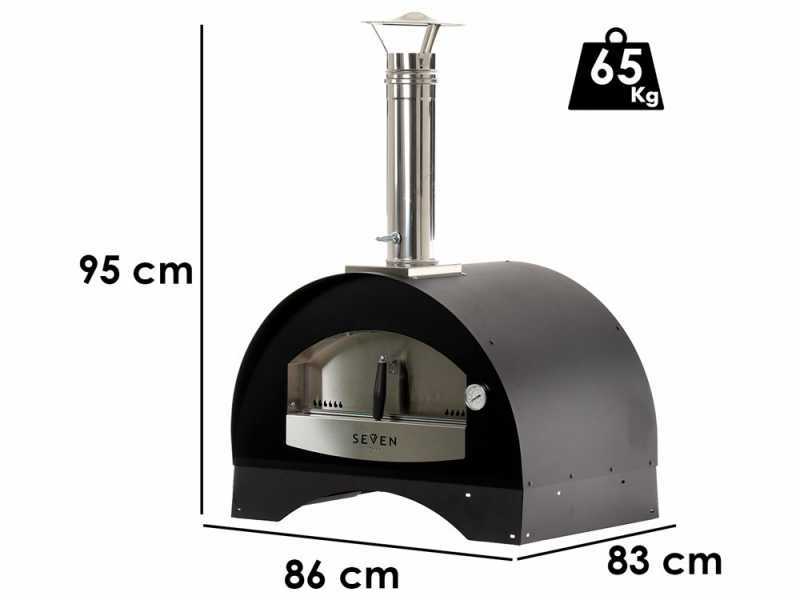 Holzbackofen f&uuml;r drau&szlig;en Seven Italy Artemide 60x40 - ohne Wagen