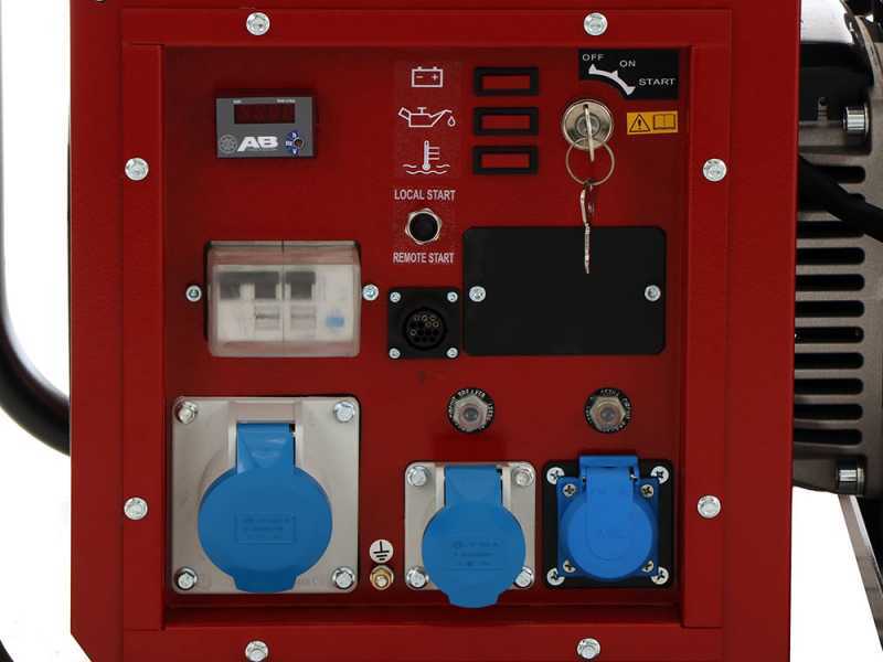 Stromerzeuger 8.1 kW einphasig MOSA GE 10000 HZDM - Dieselmotor HATZ - Generator in Italien hergestellt