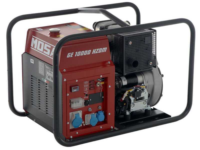Stromerzeuger 8.1 kW einphasig MOSA GE 10000 HZDM - Dieselmotor HATZ - Generator in Italien hergestellt