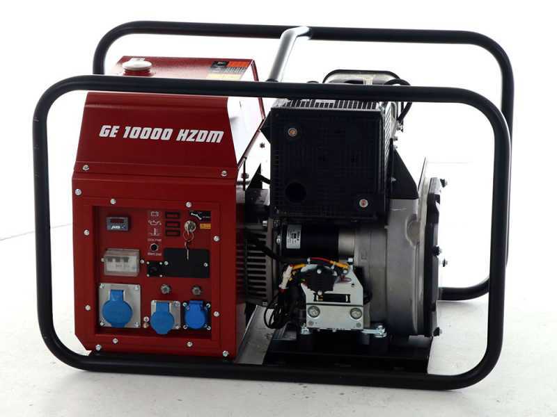 Stromerzeuger 8.1 kW einphasig MOSA GE 10000 HZDM - Dieselmotor HATZ - Generator in Italien hergestellt