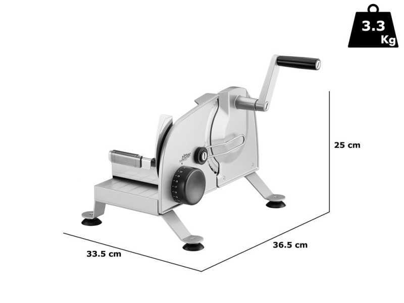 Ritter Podio3 - Manuelle Aufschnittmaschine 170 mm Klinge