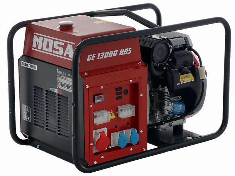 Stromerzeuger 9.2 kW dreiphasig MOSA GE 13000 HBS - Honda GX630 - Generator in Italien hergestellt