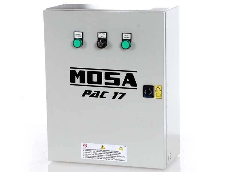 Diesel Notstromaggregat einphasig MOSA GE SX-9000 KDM - Kohler-Lombardini KDW702 - 7.5 kW - leise - mit ATS-Einheit Notstromautomatik