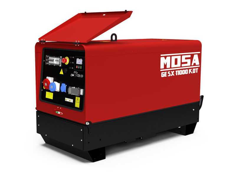 Diesel Notstromaggregat dreiphasig MOSA GE SX-11000 KDT - Kohler-Lombardini KDW702 - 8 kW - leise - inkl. ATS Notstromautomatik