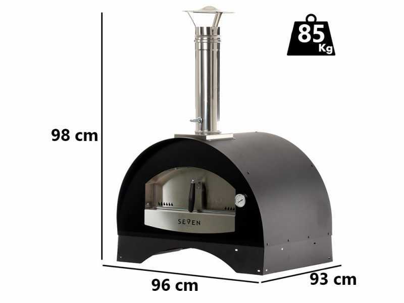 Seven Italy Demetra - Holzbackofen f&uuml;r drau&szlig;en - 70x50 - ohne Wagen