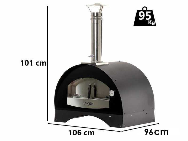 Seven Italy Efesto - Holzbackofen f&uuml;r drau&szlig;en - 80x50 - OHNE WAGEN