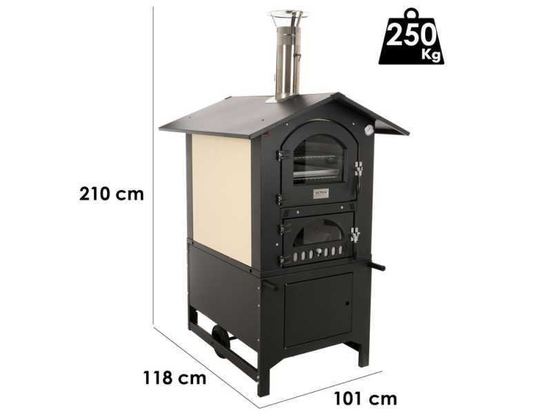 Holzbackofen f&uuml;r drau&szlig;en Seven Italy ZEUS 80x45