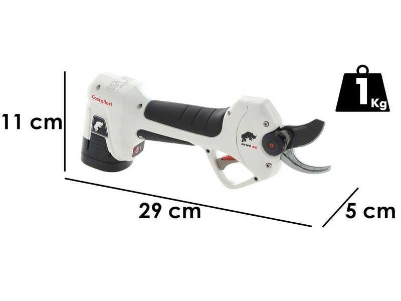 Elektrische Baumschere Castellari Ryno 50 - 2x 14,4V - 2,5 Ah