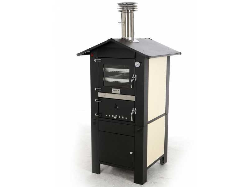 Holzbackofen f&uuml;r drau&szlig;en Seven Italy Era Premium 57x45 cm