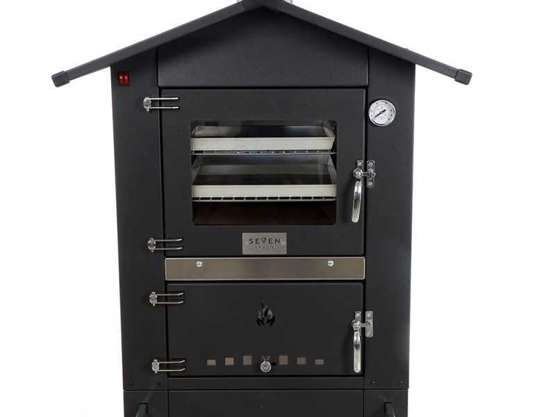 Holzbackofen f&uuml;r drau&szlig;en Seven Italy Era Premium 57x45 cm