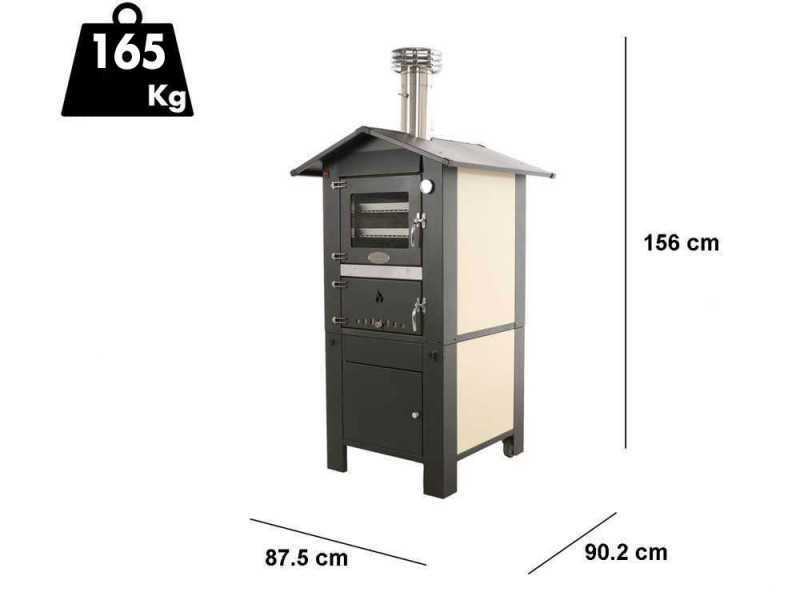 Fontana ITALIA PREMIUM - Holzbackofen f&uuml;r den Au&szlig;enbereich 57x42