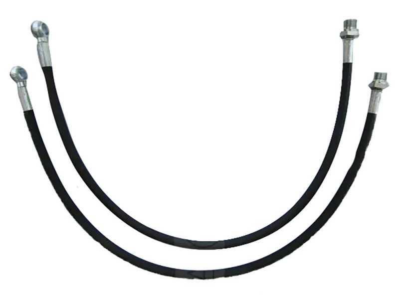 Paar Hydraulikschl&auml;uche f&uuml;r hydraulischen Oberlenker f&uuml;r Traktor